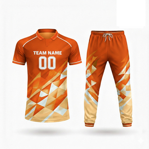 Wholesale Custom <b>Cricket</b> Uniform Sublimated Design Team Jersey 100% Polyester Anti-Bacterial Men's Low Price - Product Image 6