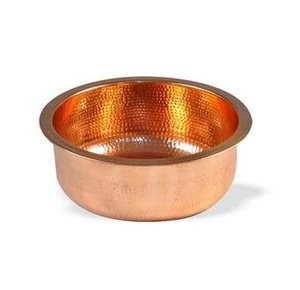 Producto Indio para Baño y Decoración del Hogar, Tazón de Cobre para Pedicura, Bañera Redonda para Spa de Pies con Drenaje Manual, Alivio para los Pies - Product Image 2