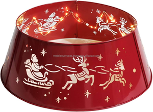 Falda de árbol de metal duradero de la mejor calidad de diseño único para decoración navideña con colores y tamaños personalizados - Product Image 4