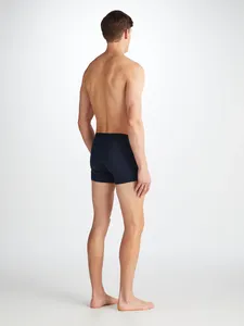 OEM <b>Custom</b> Logo Blank Solid Plain Multicolored Options Plus Size Knit 92% Cotton 8% Spandex Men's Mid-rise Underwear <b>Boxer</b> Brief - Product Image 6