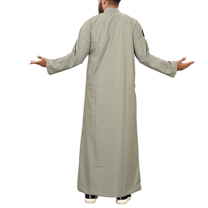 2026 New Fashionable Muslim <b>Men</b> Long Sleeve Middle East Islamic Jubbah Hot Sale Custom Logo High Quality - Product Image 5