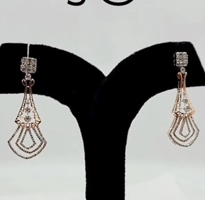 Pendientes colgantes de diamantes para mujer, para boda, compromiso, fiesta, moda, ropa informal - Product Image 2