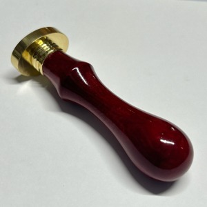 Sceau ovale en laiton de 29 mm avec manche en bois d'érable, tampon à cire polyvalent en laiton - Product Image 2