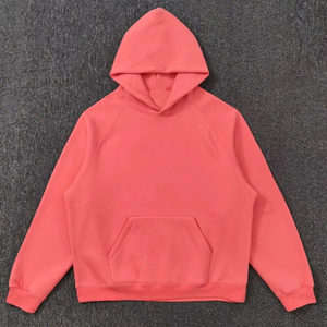 Hoodie streetwear personnalisé sans cordon, en polaire, zippé, vintage, double couche, délavé à l'acide, effet soleil, effet usé - Product Image 4