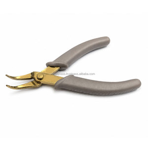 Your Logo Stainless Steel Bent <b>Nose</b> <b>Pliers</b> High Quality <b>Needle</b> <b>Nose</b> <b>Pliers</b> Light Weight Smooth Work Jewelry Making Tool 5 inch - Product Image 2
