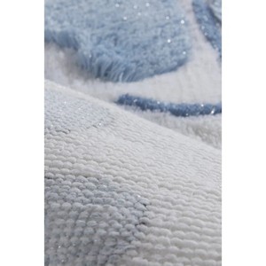 Floral Cotton Bath <b>Mats</b> <b>Set</b> of 2 Rectangle Non-Slip Embroidered Design for Home Use - Product Image 6