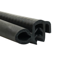 Joint d'étanchéité de porte de voiture Xinhong sur mesure avec bulbe latéral, profilé en U EPDM composite triple, bande d'étanchéité anti-poussière XHQC-EPDM