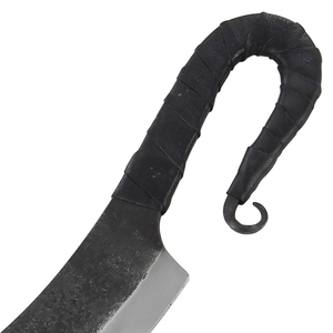 Couteau médiéval forgé à la main avec lame en acier au carbone et manche en bois, artisanat traditionnel, couteau utilitaire de survie en plein air - Product Image 5