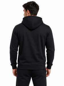 Men's Color Block <b>Hoodie</b> Black <b>Red</b> Striped Pullover Hooded Sweatshirt Drawstring Kangaroo Pocket Custom Wholesale Fleece Casual - Product Image 2