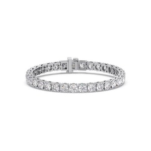 18k White Gold Tennis <b>Bracelet</b> | Lab Grown Diamond | Round Brilliant Cut | IGI Certified | Jewelry Wholesale MOQ 10 - Product Image 3