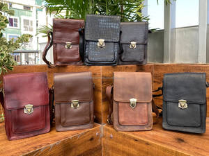 กระเป๋าสะพายข้างหนังจระเข้แบบเต็มลายนูนใหม่กระเป๋าสะพายข้างหนังวัวแบบมีฝาปิดสำหรับผู้ชายและผู้หญิง - Product Image 3