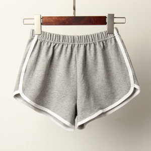 Shorts de Punto Rosa para Mujer, Cintura Alta, con Franja Lateral, Cintura Elástica, Estilo Casual, Transpirables, de Spandex y Poliéster - Product Image 4
