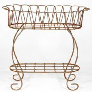<b>Mesh</b> Iron Wire <b>Garden</b> Planter Antique Finished Handmade for Home Balcony Lobby <b>Garden</b> Decoration Flower Planters - Product Image 1