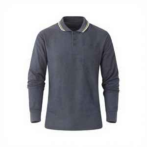 Camisa de Golf de Alta Gama para Hombre, Ropa de Trabajo de Verano, Manga Larga, Logotipo Personalizado, Tejido Sólido Transpirable, Publicitaria - Product Image 2