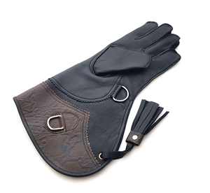 Wholesale Cowhide Leather Double Layer Falconry Gloves <b>Trainers</b> Soft Breathable <b>Waterproof</b> Anti-Slip Touch Screen Portable - Product Image 4