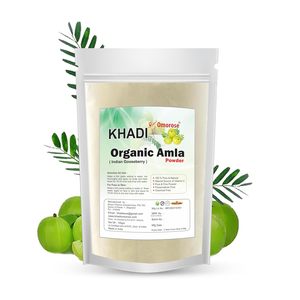 Polvo de Amla Khadi Omorose para el Crecimiento del Cabello, la Piel, para Beber y Comer |   Puro y Natural 3.53oz (100g) - Product Image 1