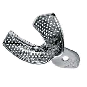 Plateau d'empreinte dentaire jetable en plastique de qualité supérieure Metal Med Corporation certifié CE, hygiénique, taille personnalisable, manuel - Product Image 2