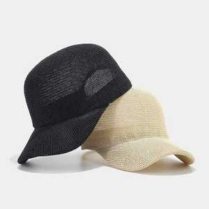 Spring and <b>Summer</b> New Paper <b>Straw</b> Breathable Baseball Cap Literary Solid Color Adjustable Sunshade Caps - Product Image 6