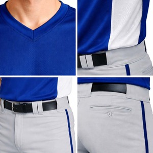 Ensemble de t-shirt et pantalon d'entraînement de baseball pour hommes personnalisé, vêtements de sport respirants, uniforme d'équipe, logo OEM - Product Image 6