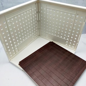 Muebles de Plástico en Miniatura para Casa de Muñecas, Cabaña 3D, Modelo de Escena DIY con Piso Oscuro - Cubo de 16.3cm - Product Image 3