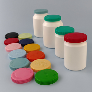 Venta al por Mayor de Frascos de Plástico Cilíndricos Pavico de 110 ml con Tapas de Rosca para Tabletas de Calcio Medicinales con Sabor a Frutas, Color Personalizado - Product Image 5