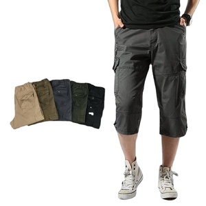 Pantalon d'été décontracté pour homme en toile de coton premium, respirant, anti-plis, anti-bouloches, écoresponsable, couleur foncée - Product Image 1