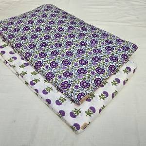 Wholesale Hand Block Printed Cotton Fabric Artisan Crafted Indian Textile Supplier Organic Floral Print Eco-Friendly Girls - Product Image 4