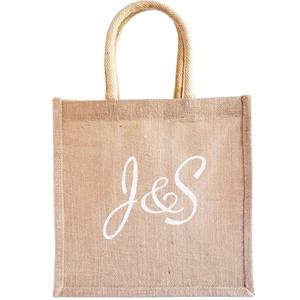 Grand sac fourre-tout en jute fait à la main 100% tissu de jute naturel Sacs à provisions en jute fonctionnels et écologiques à la mode - Product Image 4