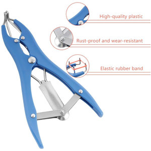 Kit de castración de ganado sin sangre, elastrador de animales de alta resistencia, alicates expansores de balón, para banda de elastración y amputación de cola, reutilizable - Product Image 4