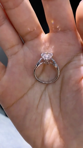 แหวนเพชรทรงลูกแพร์พรีเมียม ทอง 14K ประดับเพชรแบบฝัง งานคลาสสิก เครื่องประดับชั้นดีสำหรับผู้หญิง - Product Image 2