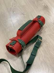 Bolsa/Estuche para Cuchillos de Chef Profesional de Cuero Marrón Chocolate Genuino Ligero de Primera Calidad con 10 Bolsillos, Hecho a Mano LKR-0321 - Product Image 5