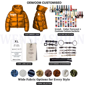 Custom Hooded Puffer <b>Jacket</b> Men Winter Quilted Insulated <b>Zip</b> <b>Up</b> Warm Lightweight Windproof Outdoor Casual <b>Jacket</b> OEM ODM - Product Image 6