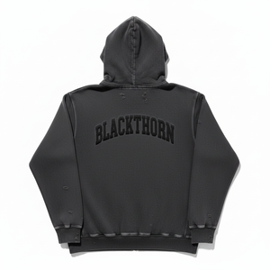 Factory Custom Hoodie <b>Men</b> Distressed Heavyweight 450 Gsm Polyester/Cotton Oversized Breathable Cotton Fleece Winter Hoodie - Product Image 3