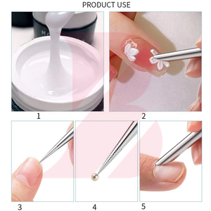 Empujador de Cutículas de Acero Inoxidable Color Plata, Herramienta de Manicura de Doble Cara, Removedor de Cutículas para Uñas - Product Image 6