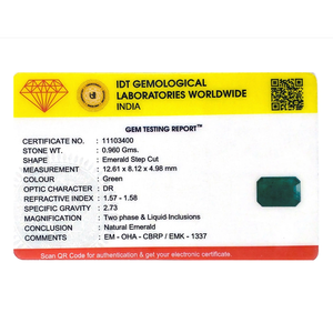 Natural Zambian Emerald 4.8 Carat Loose Gemstone Emerald Cut for Fine Jewelry - Product Image 4