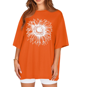 Camisetas de Mujer Elegantes y Holgadas, Tejido Ligero y Transpirable, Corte Regular, Estilo Urbano Informal para Verano - Product Image 1