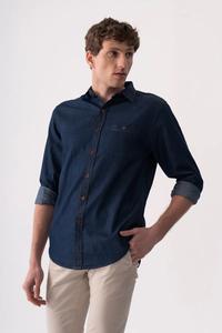 Chemise en jean pour homme, 100% coton, denim de qualité supérieure, confortable, tendance, prix abordable, chemises pour homme, vêtements d'extérieur - Product Image 2