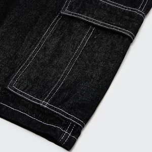 Men's Cotton Cargo Shorts Elastic Waist Solid Colour Men High Quality Cargo Shorts Durable Men Shorts - Product Image 2