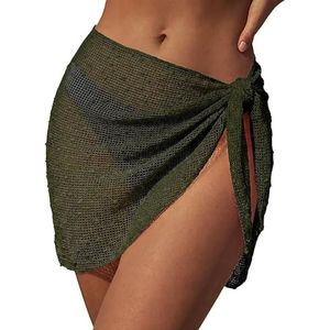 <b>Sarong</b> Wrap for Women Beach Cover Up Crochet <b>Bikini</b> Cover Up Skirt Short Swimwear Wrap - Product Image 1