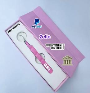 Pince à épiler professionnelle rose clair à 45 degrés pour extensions de cils, antidérapante, en acier inoxydable, pour volume, avec logo personnalisé - Product Image 4