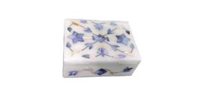 Top Selling Stonecrafts International Square Marble Jewellery <b>Storage</b> Box 10x7.5 cm Customizable Available Bulk Quantity India - Product Image 2