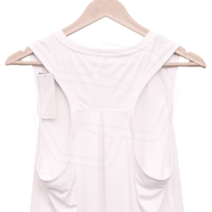 Débardeur blanc sans manches en coton respirant pour femme, idéal pour l'athlétisme, léger et confortable - Product Image 5