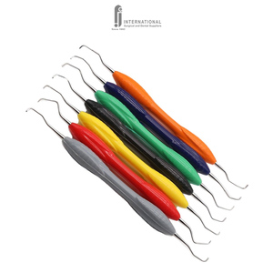 F.J. INTERNATIONAL - Juego de Curetas Gracey de Acero Inoxidable, Manuales, Ligeras, con Empuñadura Ergonómica, 7 Piezas, para Periodoncia - Product Image 2