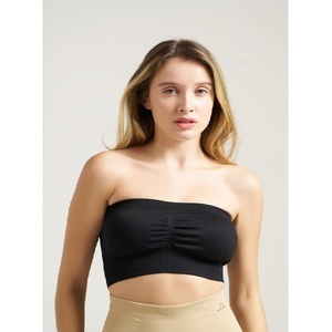 Sujetador tipo tubo sin tirantes, sin relleno, sin costuras, para mujer, suave y cómodo, tipo bandeau, para uso diario informal, ropa interior. - Product Image 4
