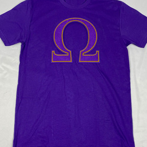 Camiseta Omega de chenilla para hombre, con cuello redondo, de Greek Life Apparel, personalizada para fraternidades, ecológica, anti-UV, de algodón, manga corta, transpirable - Product Image 6