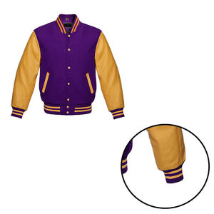 Veste d'hiver blanche et rouge pour homme, style universitaire, vente en gros, vêtements de rue pour homme, veste universitaire en laine de haute qualité - Product Image 5