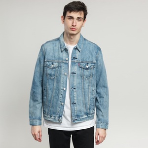 Veste de baseball en denim sur mesure de qualité supérieure avec manches en laine, veste de baseball robuste et lourde pour hommes - Product Image 5