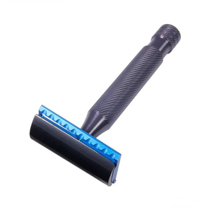 Safety <b>Razor</b> Heavy Duty Short Handle Men's Wet Shaving Safety <b>Razors</b> Custom logo Changeable <b>Blade</b> Professional Stainless Steel - Product Image 1