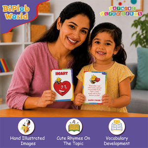Tarjetas de Memoria de Plástico de Doble Cara de Biplob, 28 Tarjetas Educativas con Formas y Colores, con Imágenes y Rimas - Product Image 2