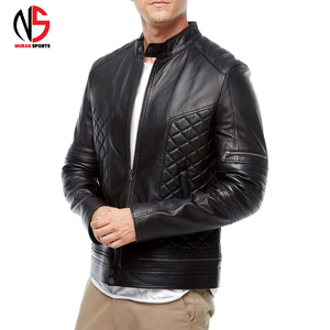 High Quality Men's Cowhide Genuine Leather Waterproof Breathable <b>Mandarin</b> <b>Collar</b> Winter Fashion <b>Jacket</b> New Design Best Price - Product Image 4